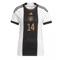 Fotballdrakt Dame Tyskland Jamal Musiala #14 Hjemmedrakt VM 2022 Kortermet